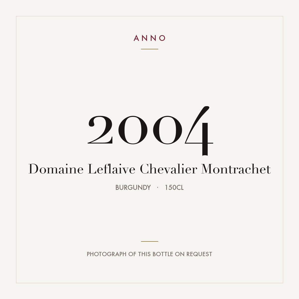 Domaine Leflaive Chevalier-Montrachet Grand Cru 2004 AOC 1,5l