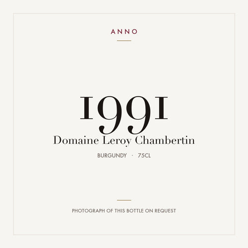 Domaine Leroy Chambertin Grand Cru 1991 AOC 0,75l