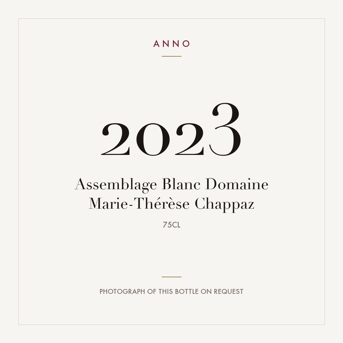 Domaine Marie-Therese Chappaz Assemblage Blanc 2023 0,75l