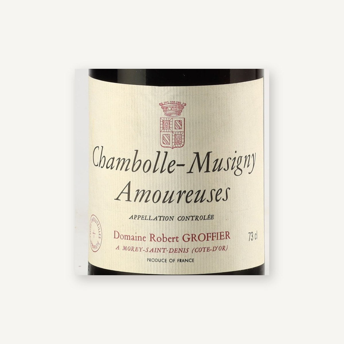 Domaine Robert Groffier Chambolle-Musigny Premier Cru Les Amoureuses 1978 AOC 0,75l