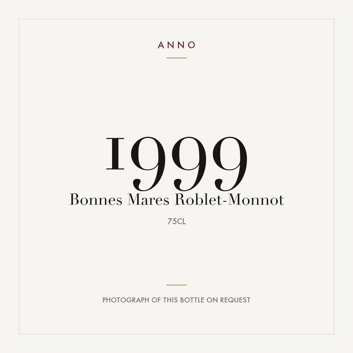 Domaine Roblet-Monnot Bonnes-Mares Grand Cru 1999 AOC 0,75l