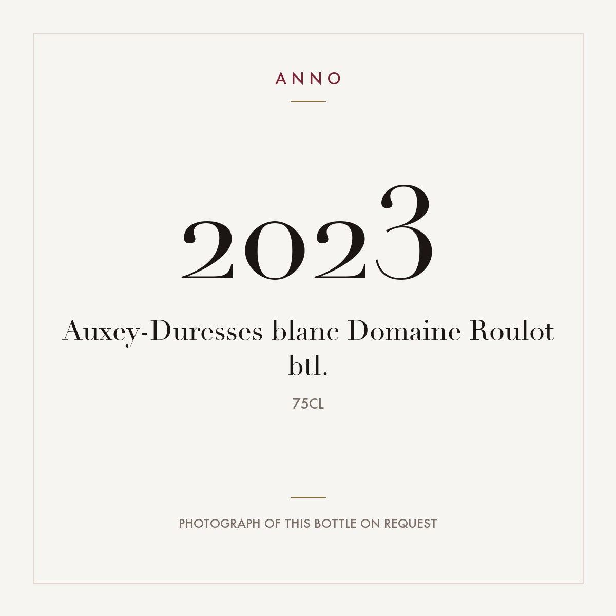 Domaine Roulot Auxey-Duresses Blanc 2023 AOC 0,75l