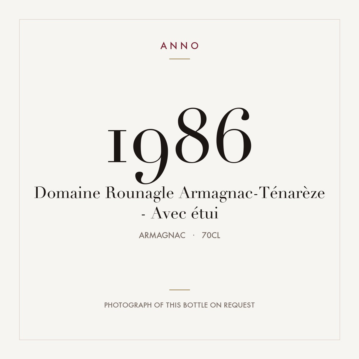 Domaine Rounagle Armagnac-Tenareze 1986 0,7l