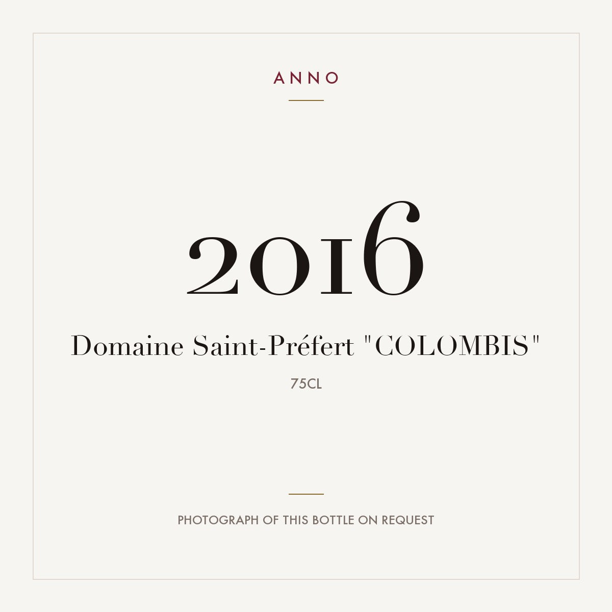 Domaine Saint-Prefert Chateauneuf-du-Pape Colombis 2016 AOC 0,75l
