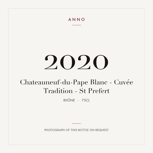 Domaine Saint Prefert Chateauneuf-du-Pape Cuvee Tradition Blanc 2020 AOC 0,75l