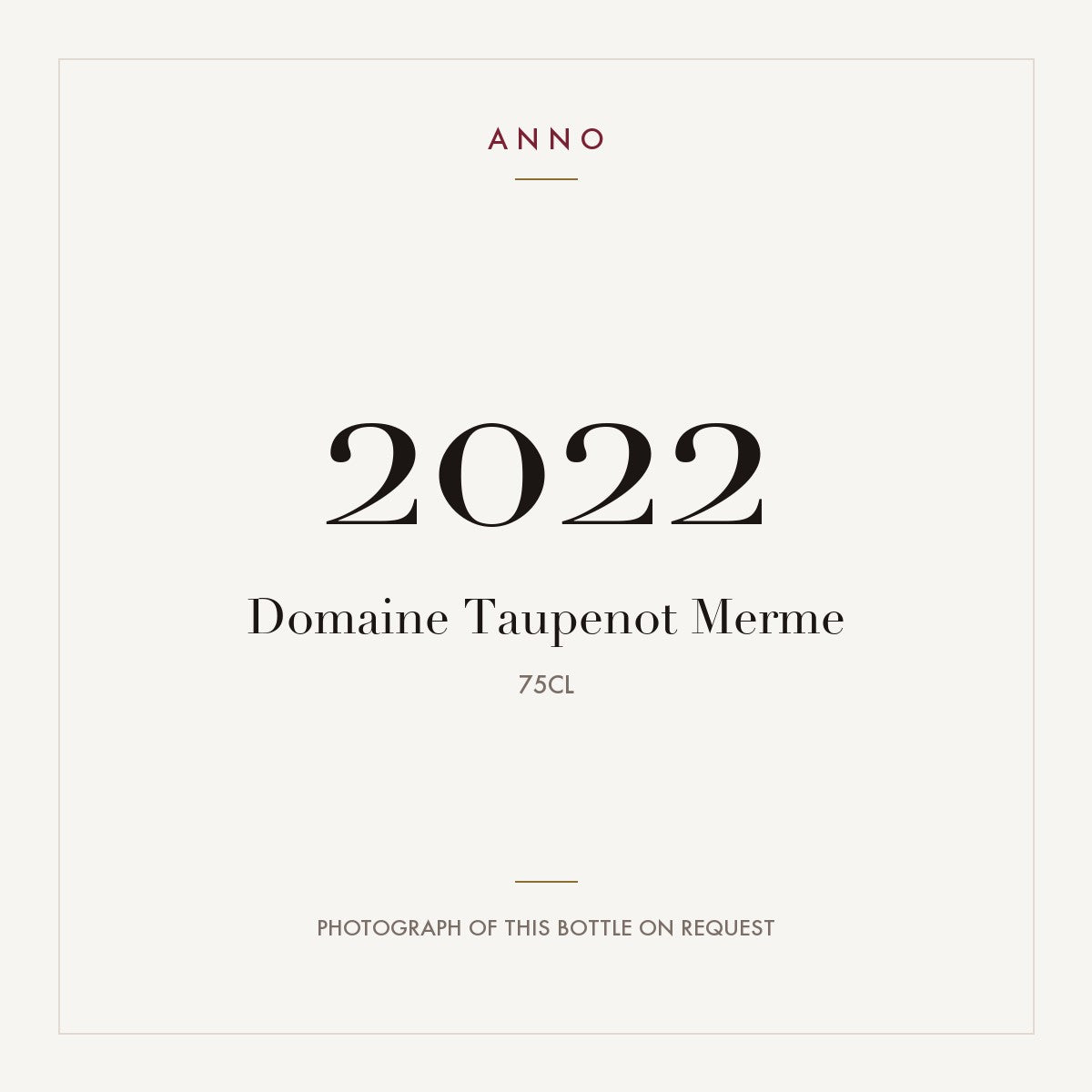 Domaine Taupenot Merme Chambolle-Musigny 2022 0,75l