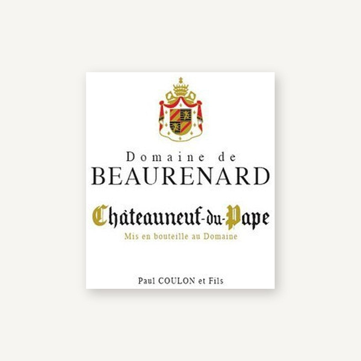 Domaine de Beaurenard Chateauneuf-du-Pape 1978 AOC 0,75l