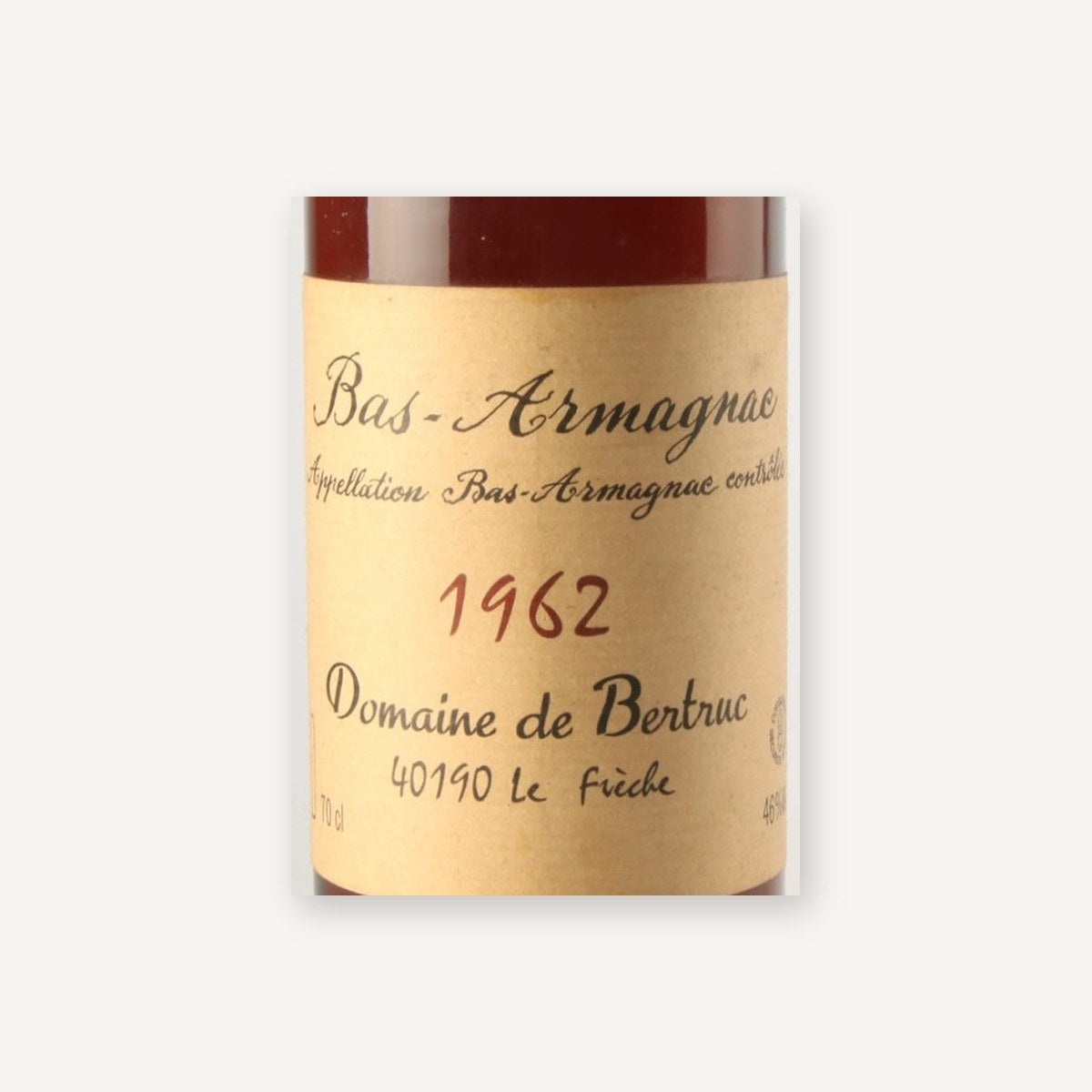 Domaine de Bertruc Bas-Armagnac 1962 0,75l