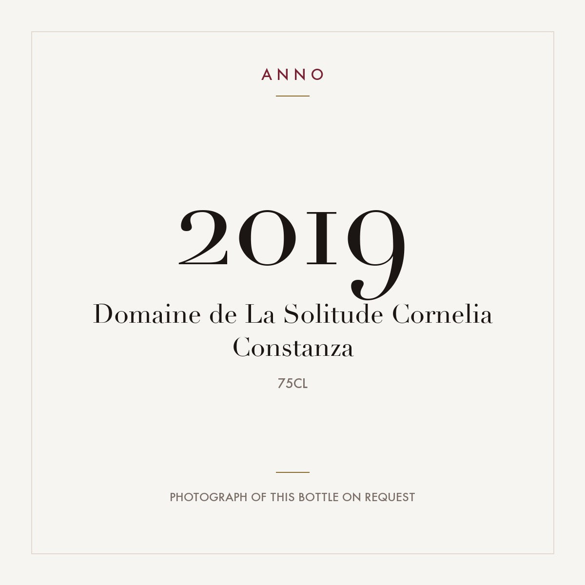 Domaine de La Solitude Cornelia Constanza Chateauneuf-du-Pape 2019 0,75l