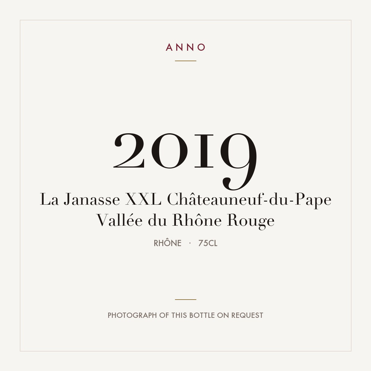 Domaine de la Janasse Chateauneuf-du-Pape XXL 2019 AOC 0,75l