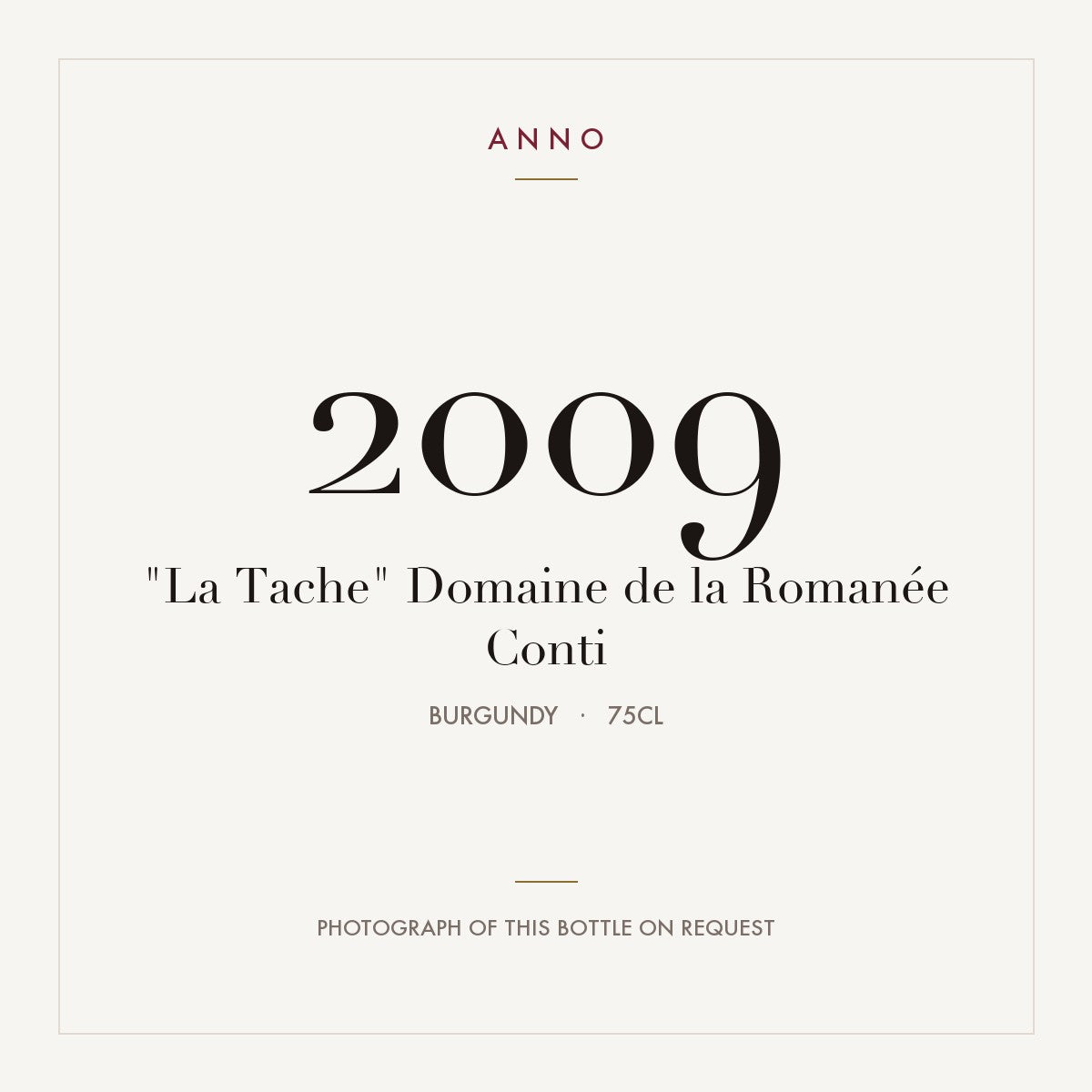 Domaine de la Romanee-Conti La Tache Grand Cru 2009 AOC 0,75l