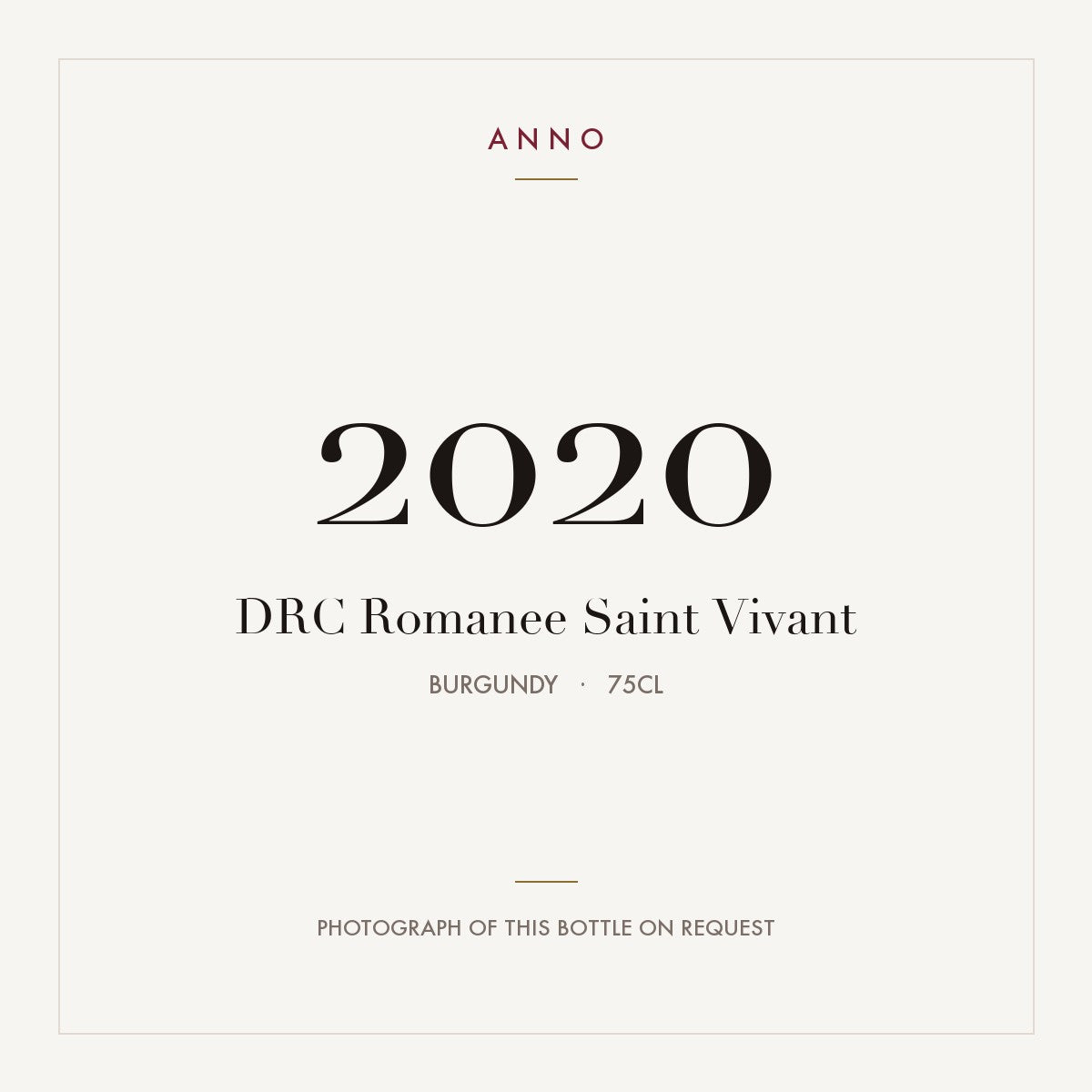 Domaine de la Romanee-Conti Romanee-Saint-Vivant Grand Cru 2020 AOC 0,75l