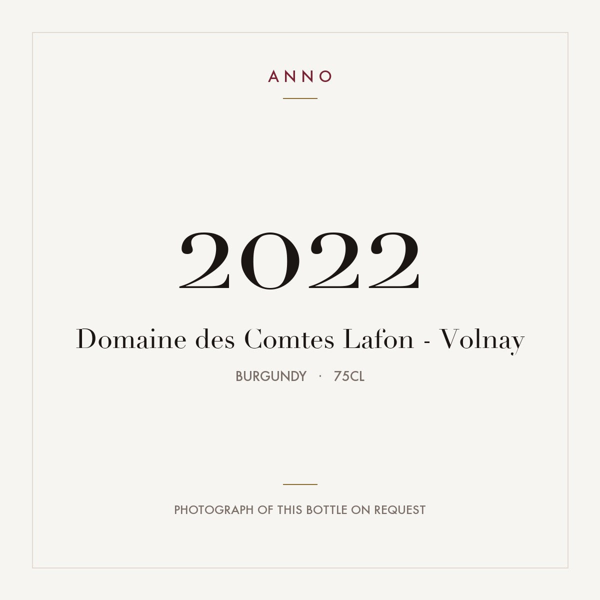Domaine des Comtes Lafon Volnay 2022 AOC 0,75l
