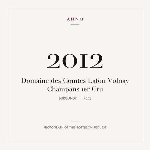 Domaine des Comtes Lafon Volnay Premier Cru Champans 2012 AOC 0,75l
