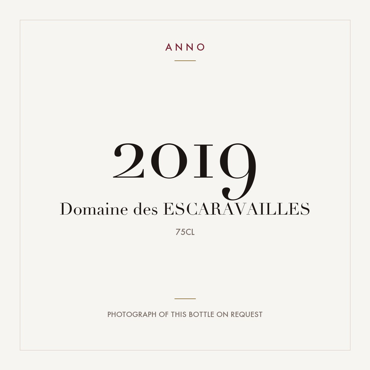 Domaine des Escaravailles 2019 0,75l