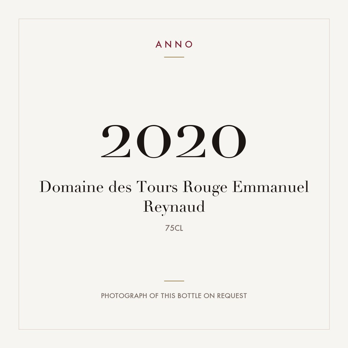 Domaine des Tours Rouge 2020 0,75l