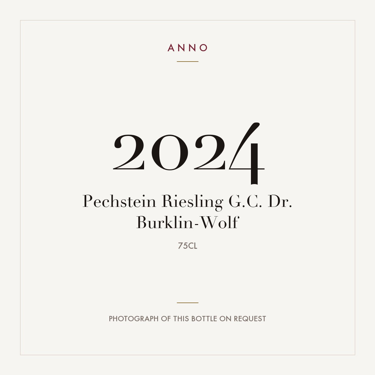 Dr. Burklin-Wolf Pechstein Grand Cru Riesling G.C 2024 0,75l