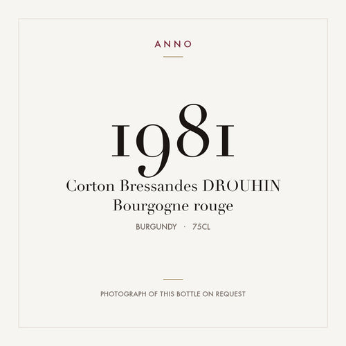 Drouhin Corton Grand Cru Bressandes 1981 AOC 0,75l