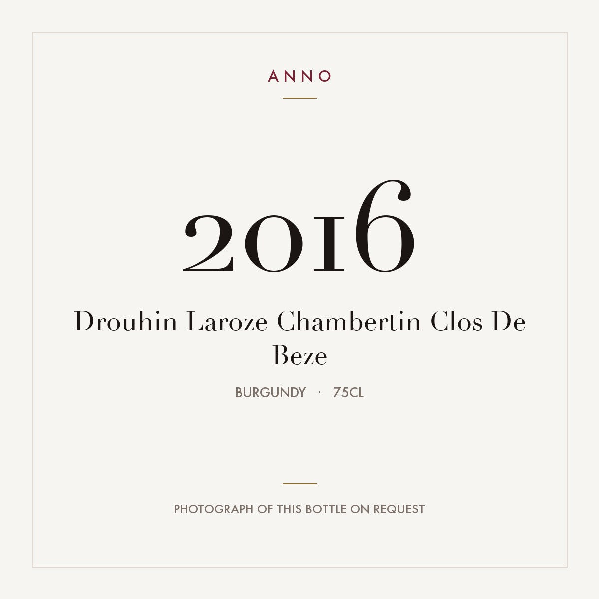 Drouhin Laroze Chambertin Clos De Beze 2016 0,75l