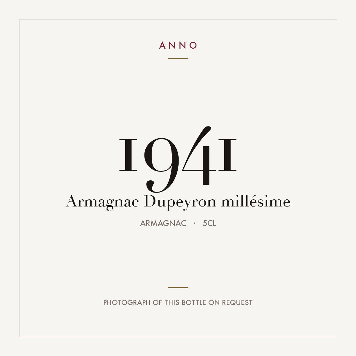 Dupeyron Armagnac 1941 0,05l