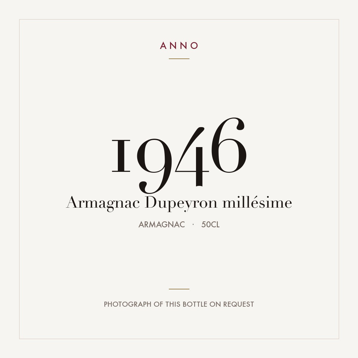 Dupeyron Armagnac 1946 0,5l