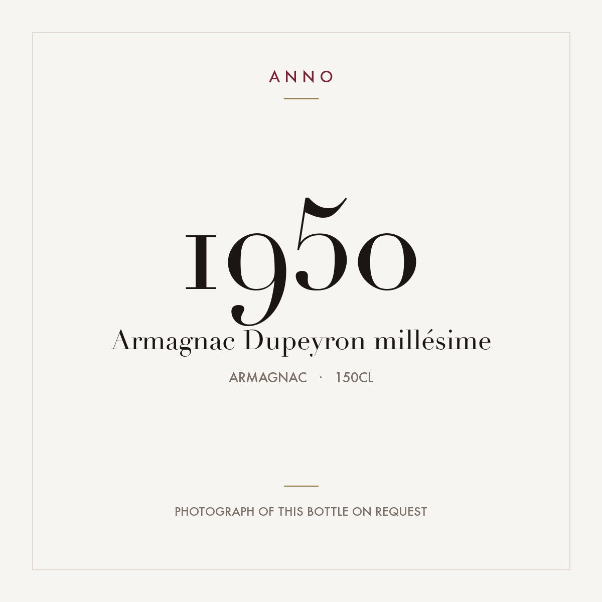 Dupeyron Armagnac 1950 1,5l