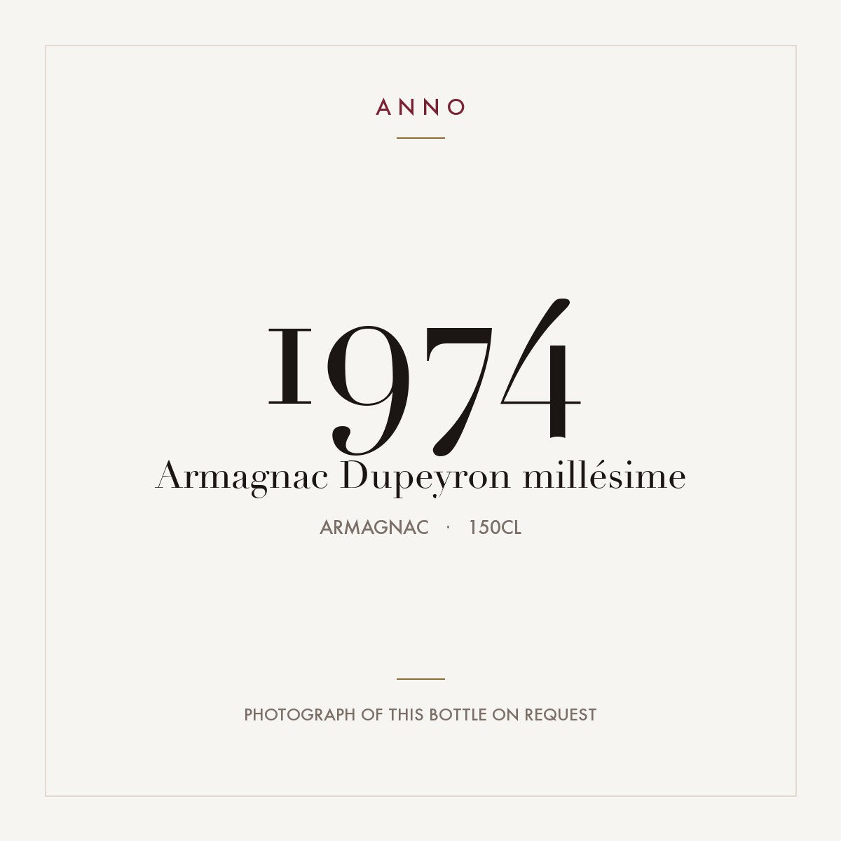 Dupeyron Armagnac 1974 1,5l