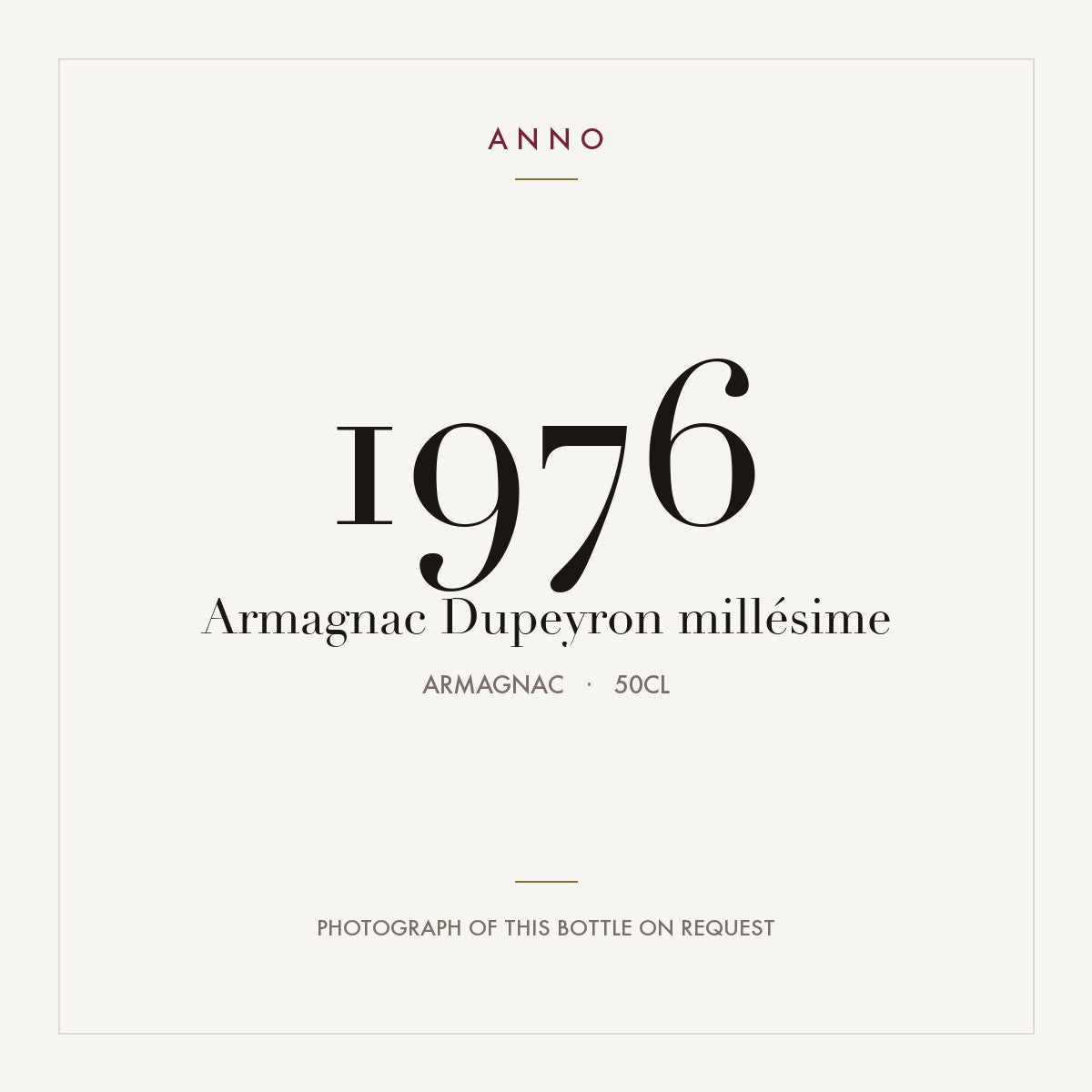 Dupeyron Armagnac 1976 0,5l