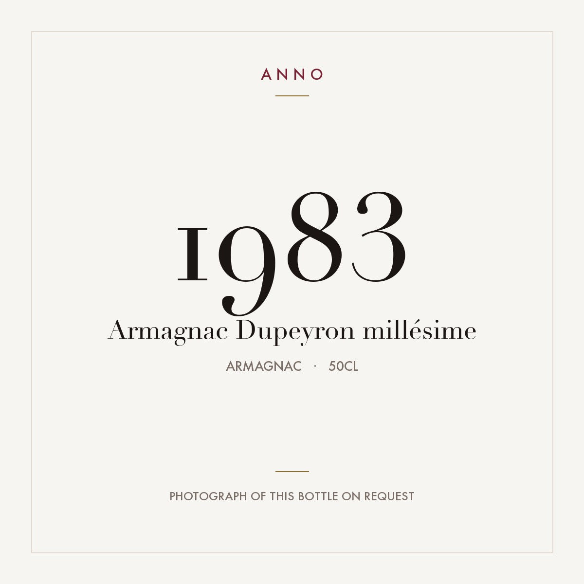 Dupeyron Armagnac 1983 0,5l