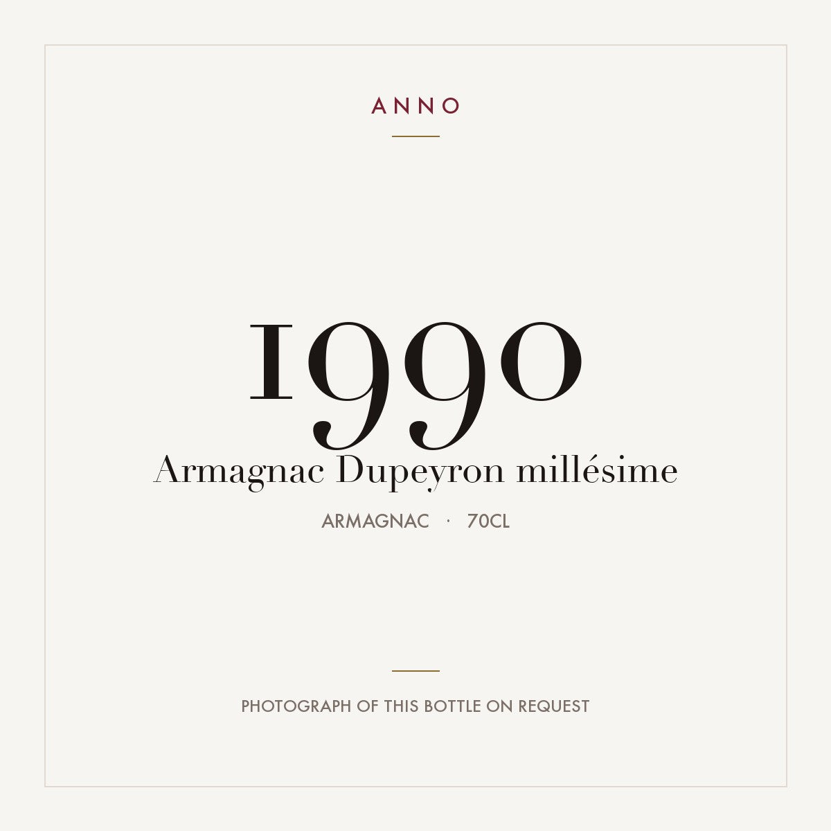 Dupeyron Armagnac 1990 0,7l