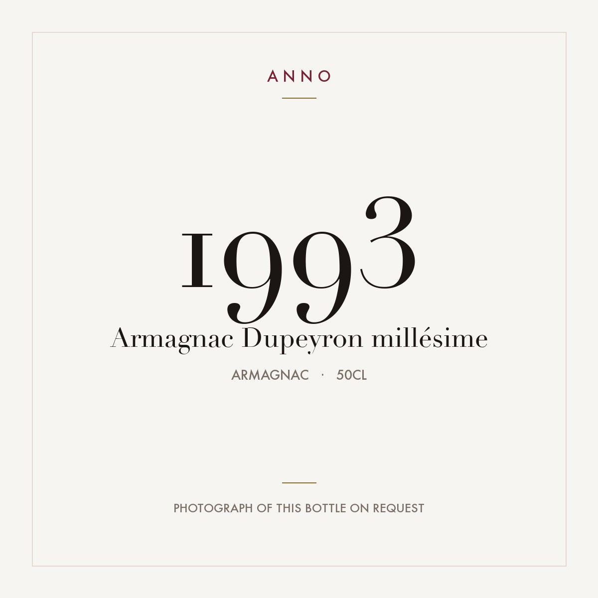 Dupeyron Armagnac 1993 0,5l