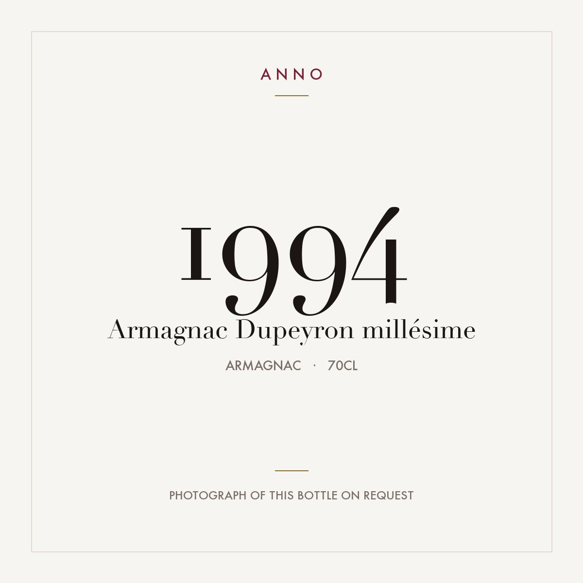 Dupeyron Armagnac 1994 0,7l
