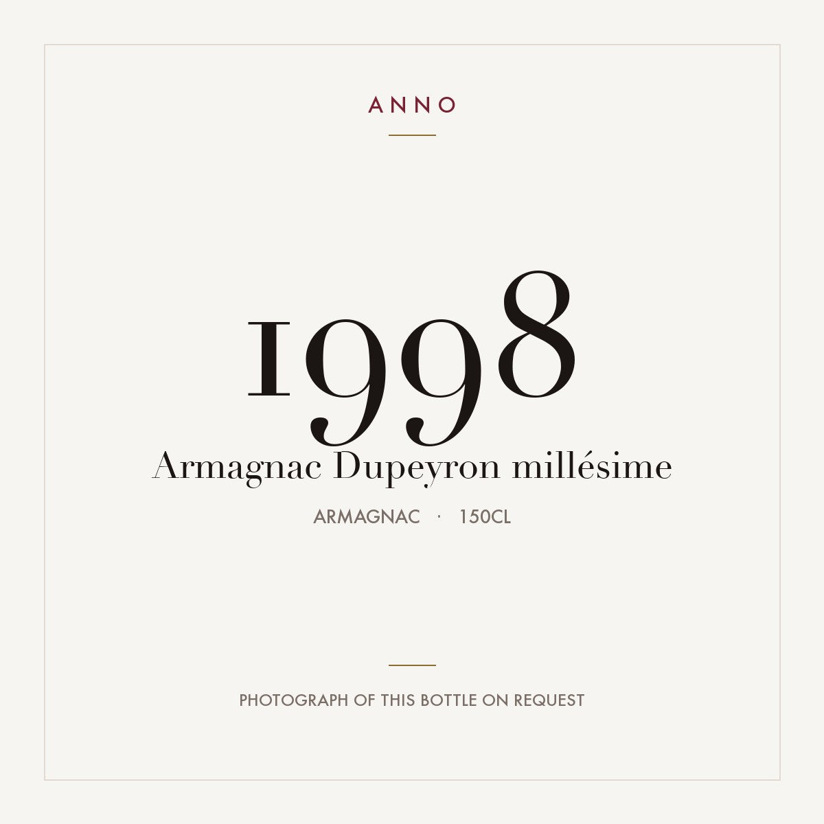 Dupeyron Armagnac 1998 1,5l