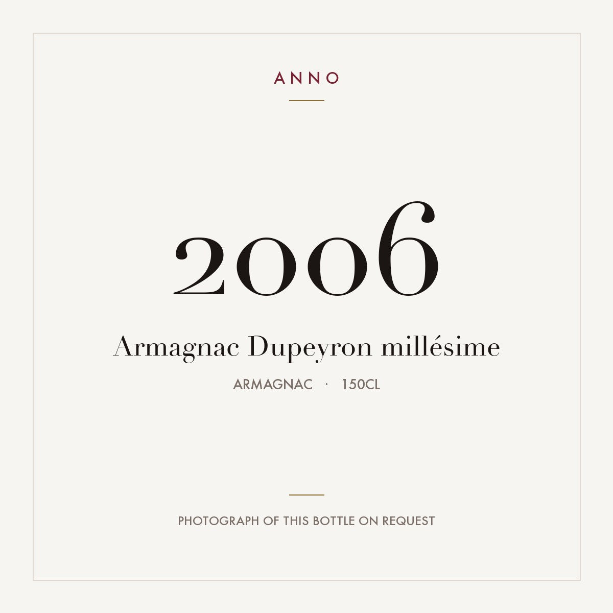 Dupeyron Armagnac 2006 1,5l