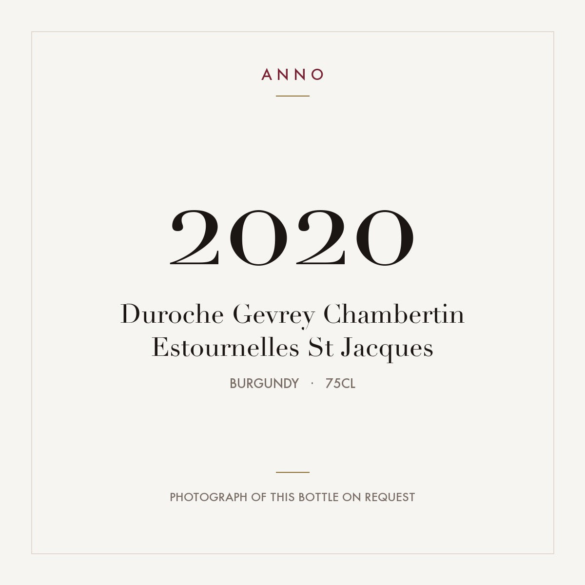 Duroche Gevrey Chambertin Estournelles St Jacques 2020 0,75l