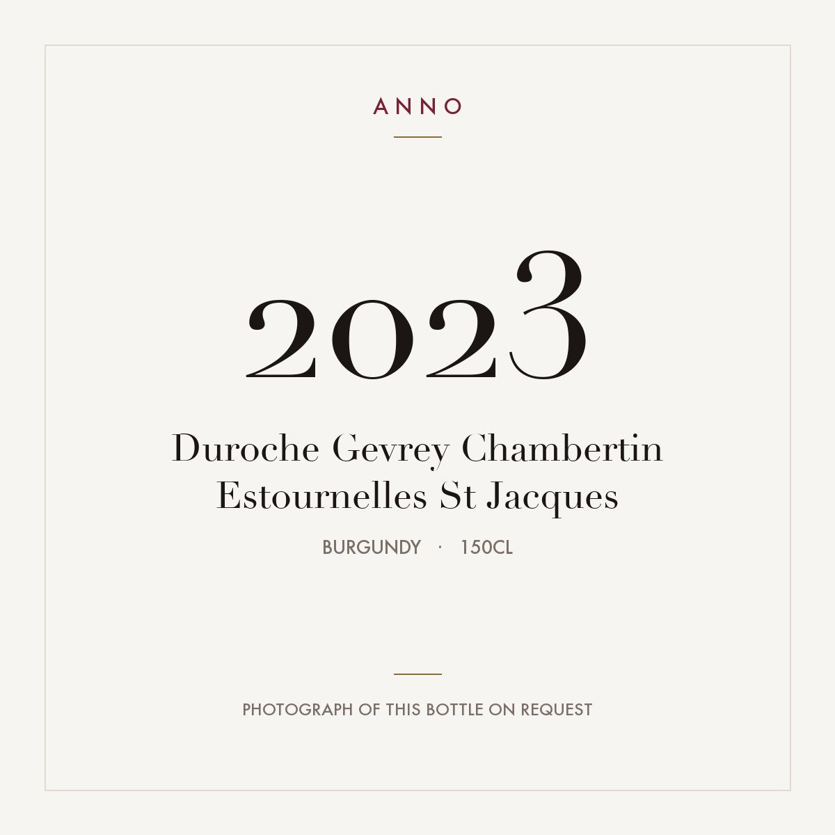 Duroche Gevrey Chambertin Estournelles St Jacques 2023 1,5l