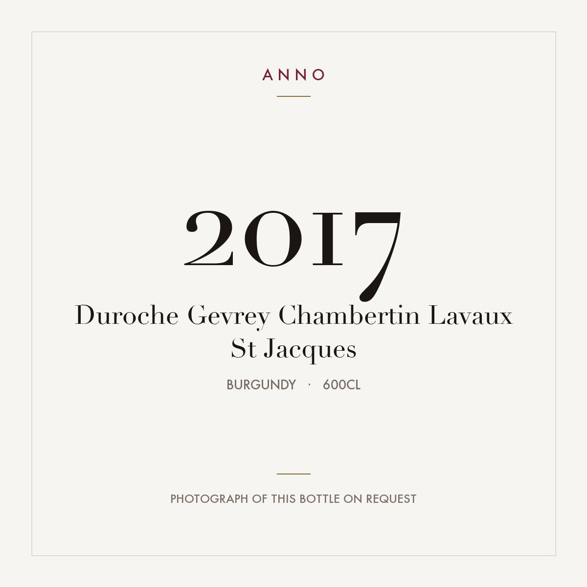 Duroche Gevrey Chambertin Lavaux St Jacques 2017 6l