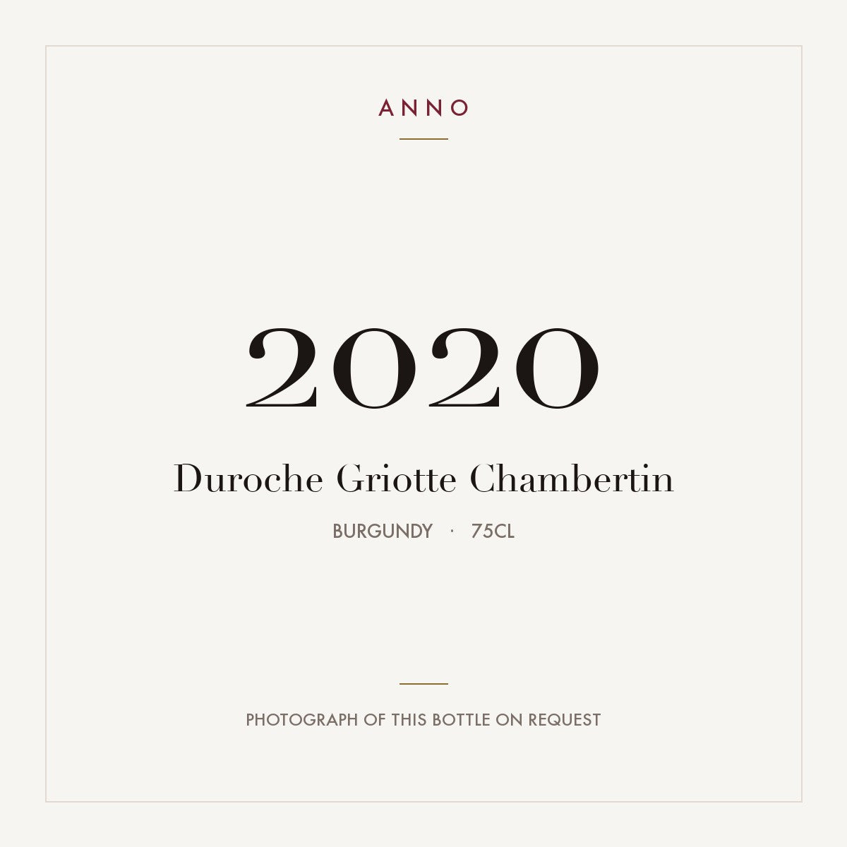 Duroche Griotte-Chambertin Grand Cru 2020 AOC 0,75l