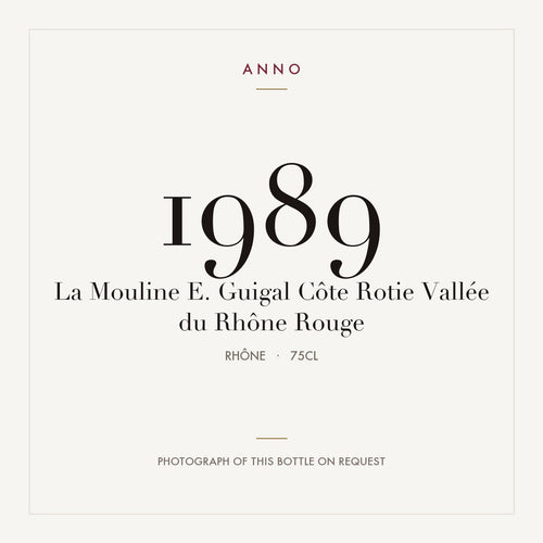 E. Guigal Cote-Rotie La Mouline 1989 AOC 0,75l