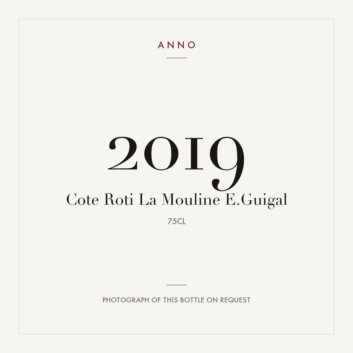 E. Guigal Cote-Rotie La Mouline 2019 AOC 0,75l