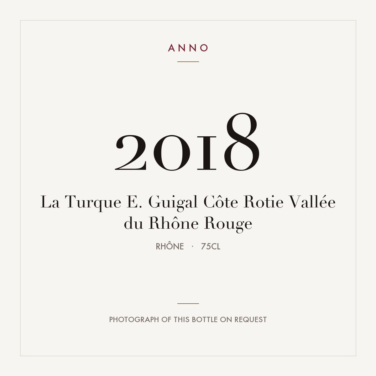 E. Guigal Cote-Rotie La Turque 2018 AOC 0,75l
