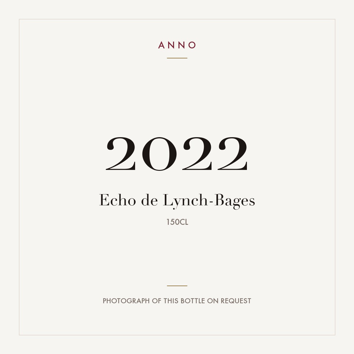 Echo de Lynch-Bages Pauillac 2022 AOC 1,5l