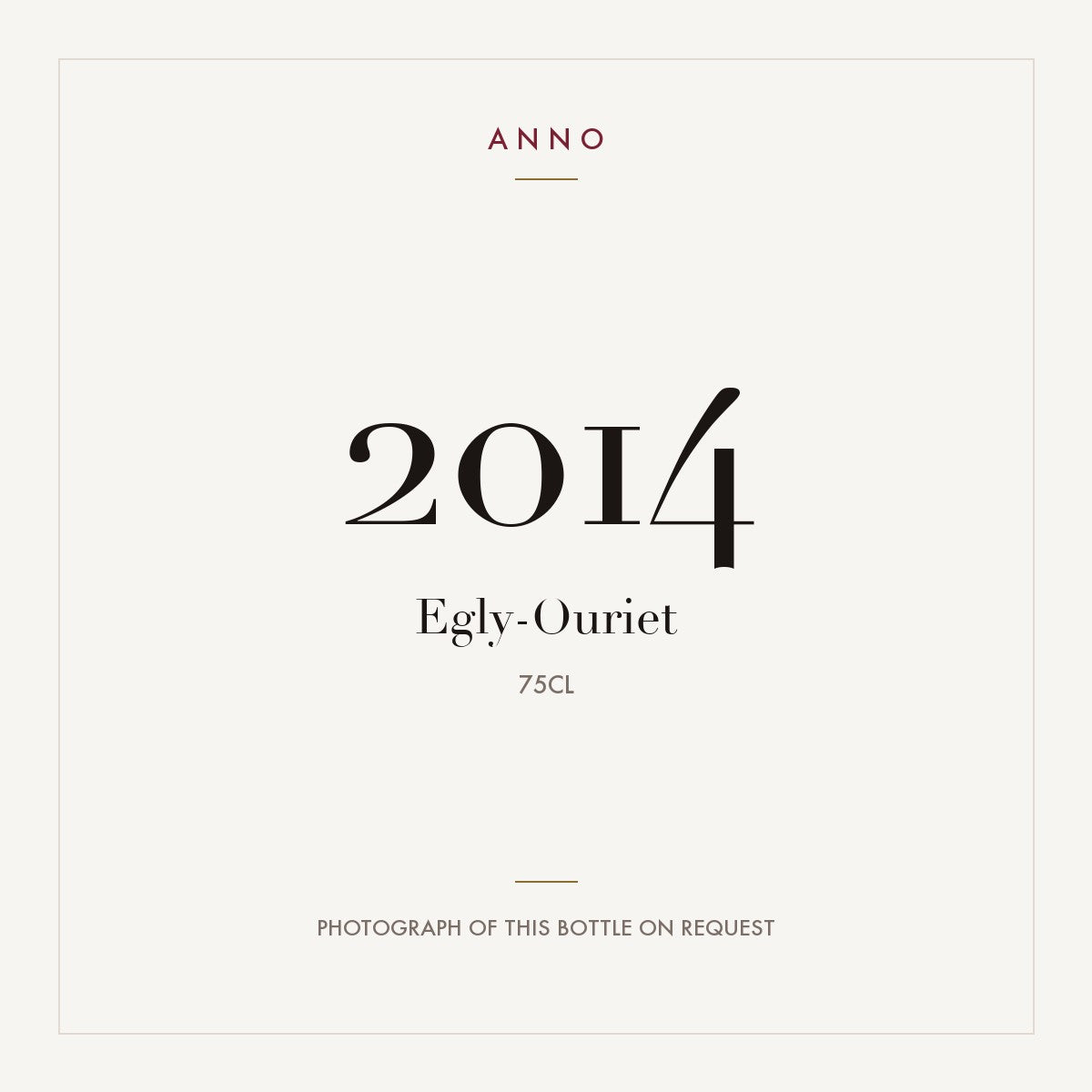 Egly-Ouriet Extra Brut Champagne Grand Cru 2014 AOC 0,75l