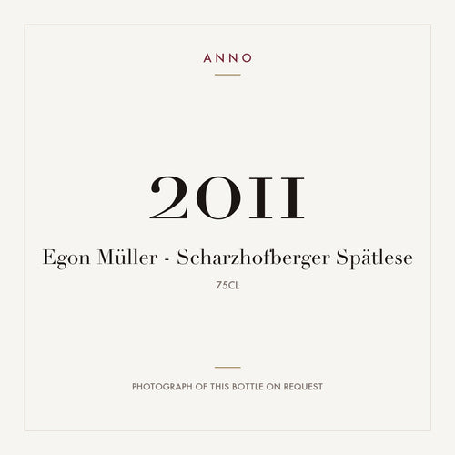 Egon Muller Scharzhofberger Spatlese 2011 0,75l
