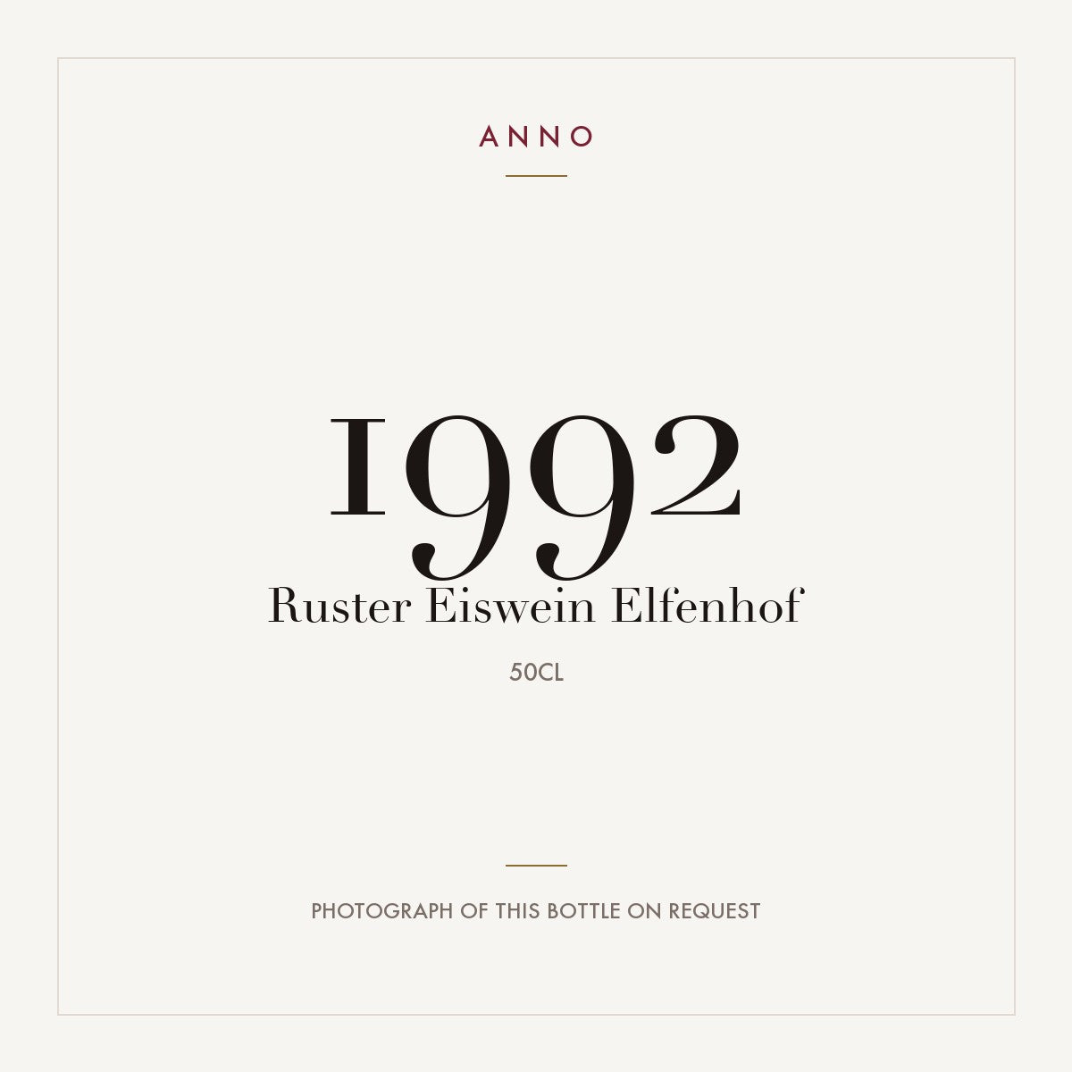 Elfenhof Rust Ruster Eiswein 1992 0,5l