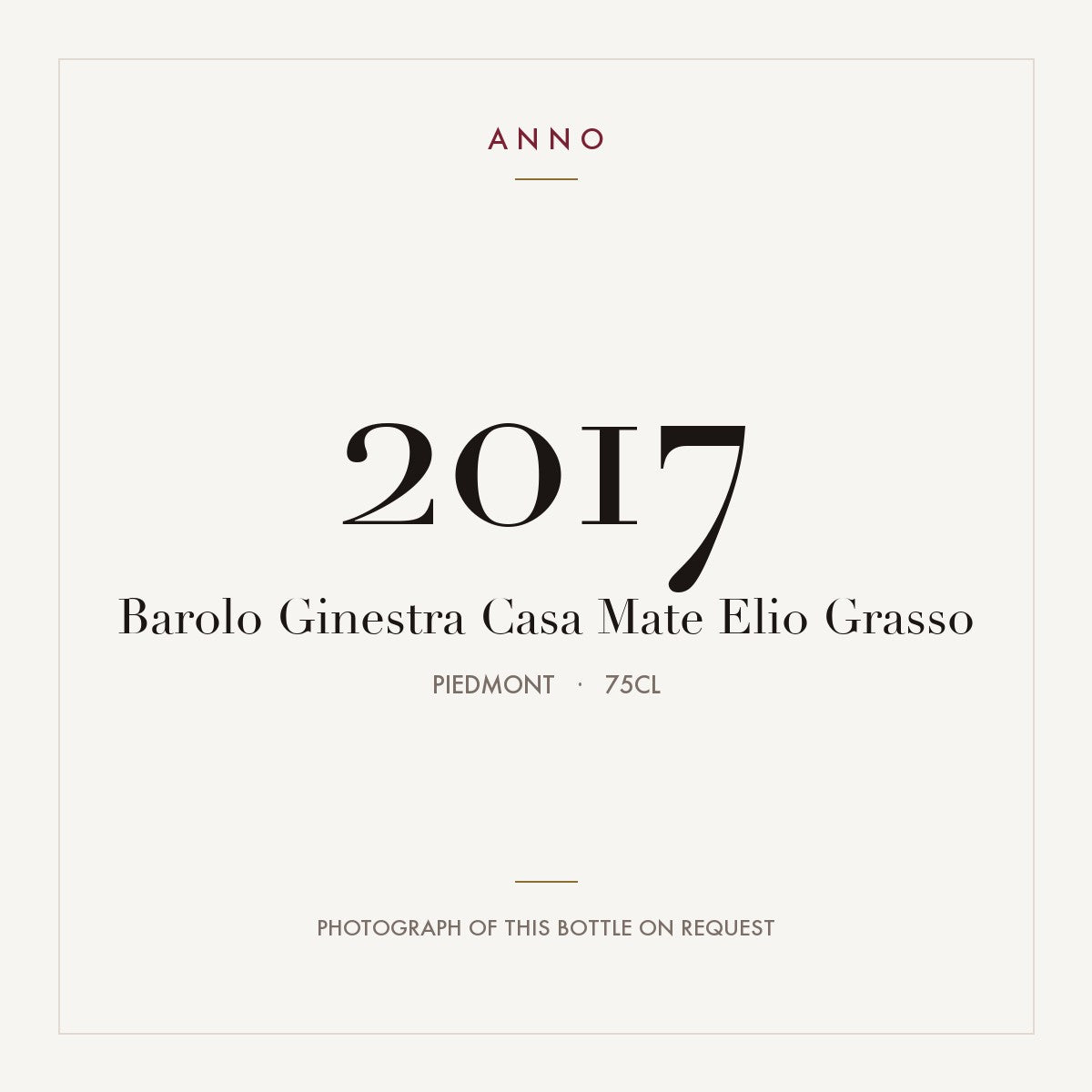 Elio Grasso Barolo Ginestra Casa Mate 2017 DOCG 0,75l