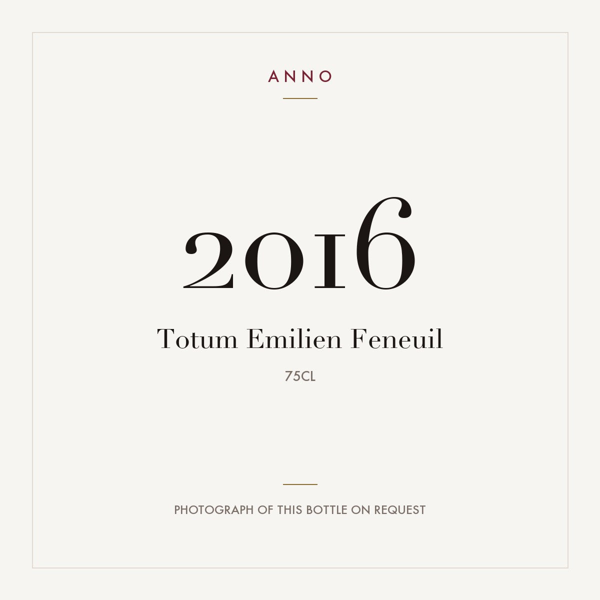 Emilien Feneuil Totum 2016 0,75l