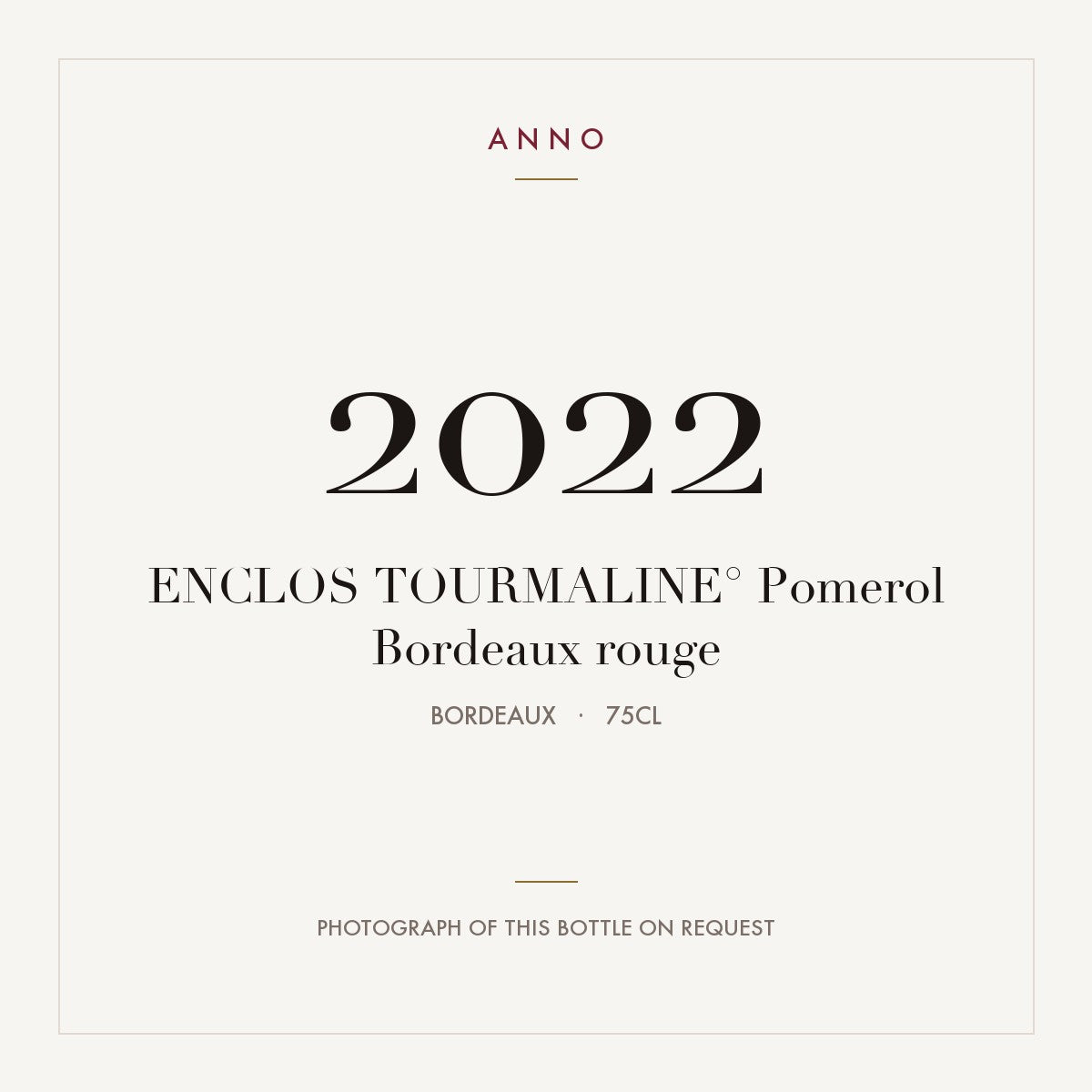 Enclos Tourmaline Pomerol 2022 AOC 0,75l