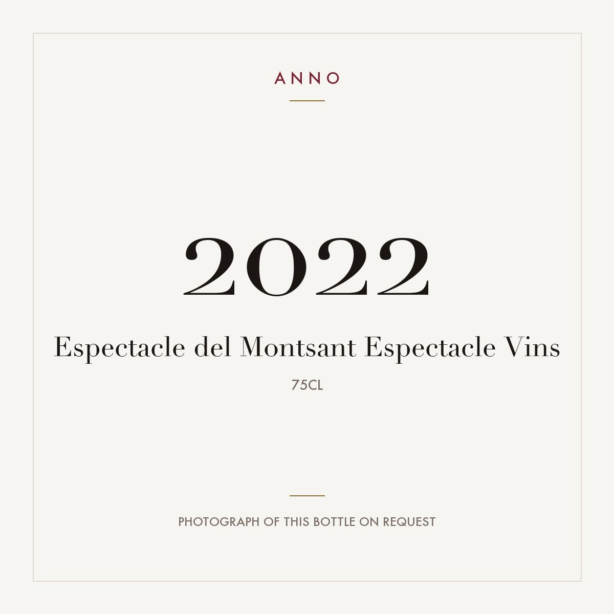 Espectacle Vins Espectacle del Montsant 2022 DO 0,75l