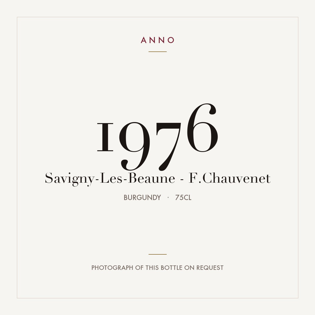 F. Chauvenet Savigny-les-Beaune 1976 AOC 0,75l